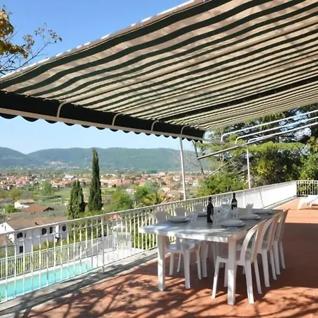 Sunny Hill Surrounded By Mediterranean Trees